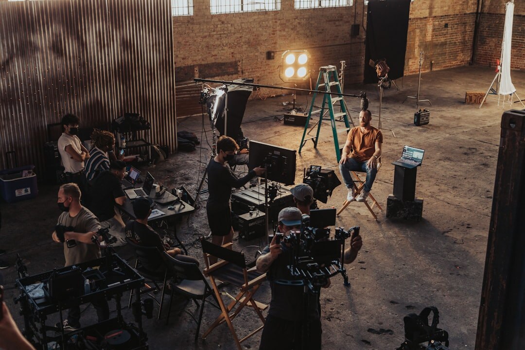 filmmaker directing scene
