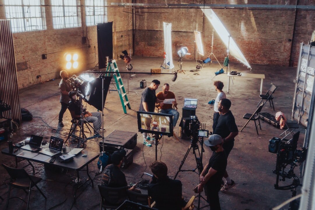 filmmaker directing scene