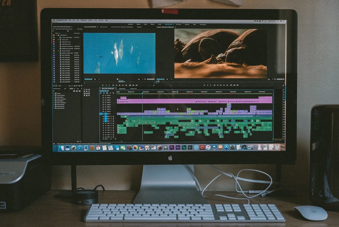 independent filmmaker editing video